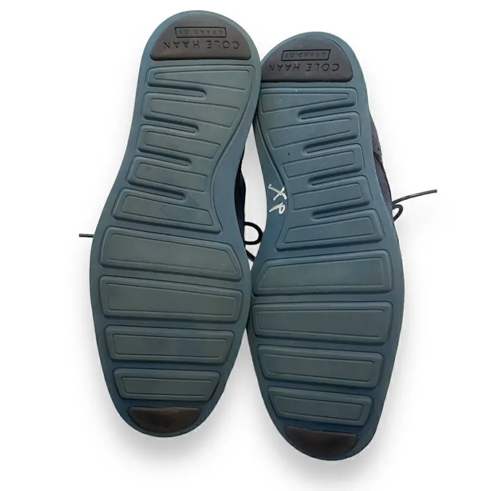 Cole Haan Navy Blue Zerogrand Wingtip Oxfords